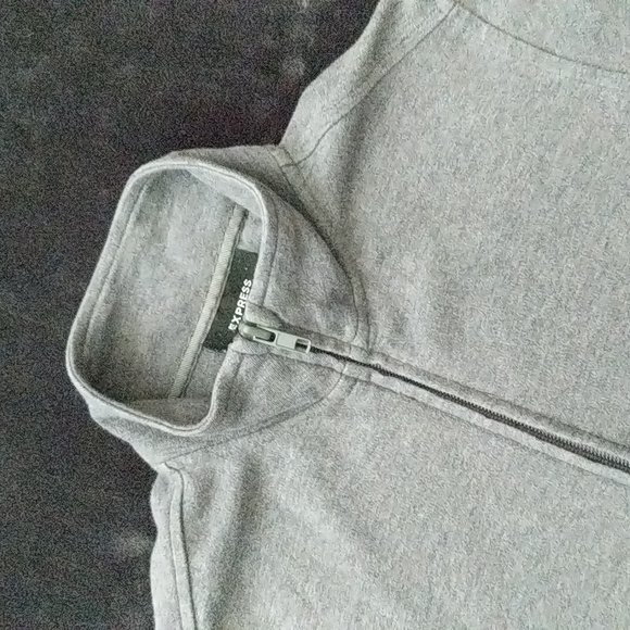 Express Zip-Up Track Jacket Sweater - Picture 3 of 10
